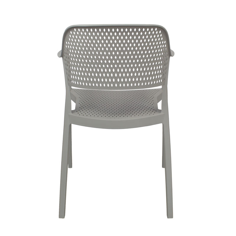 PP Perforated Outdoor Armchair | Stackable Commercial Patio Chair