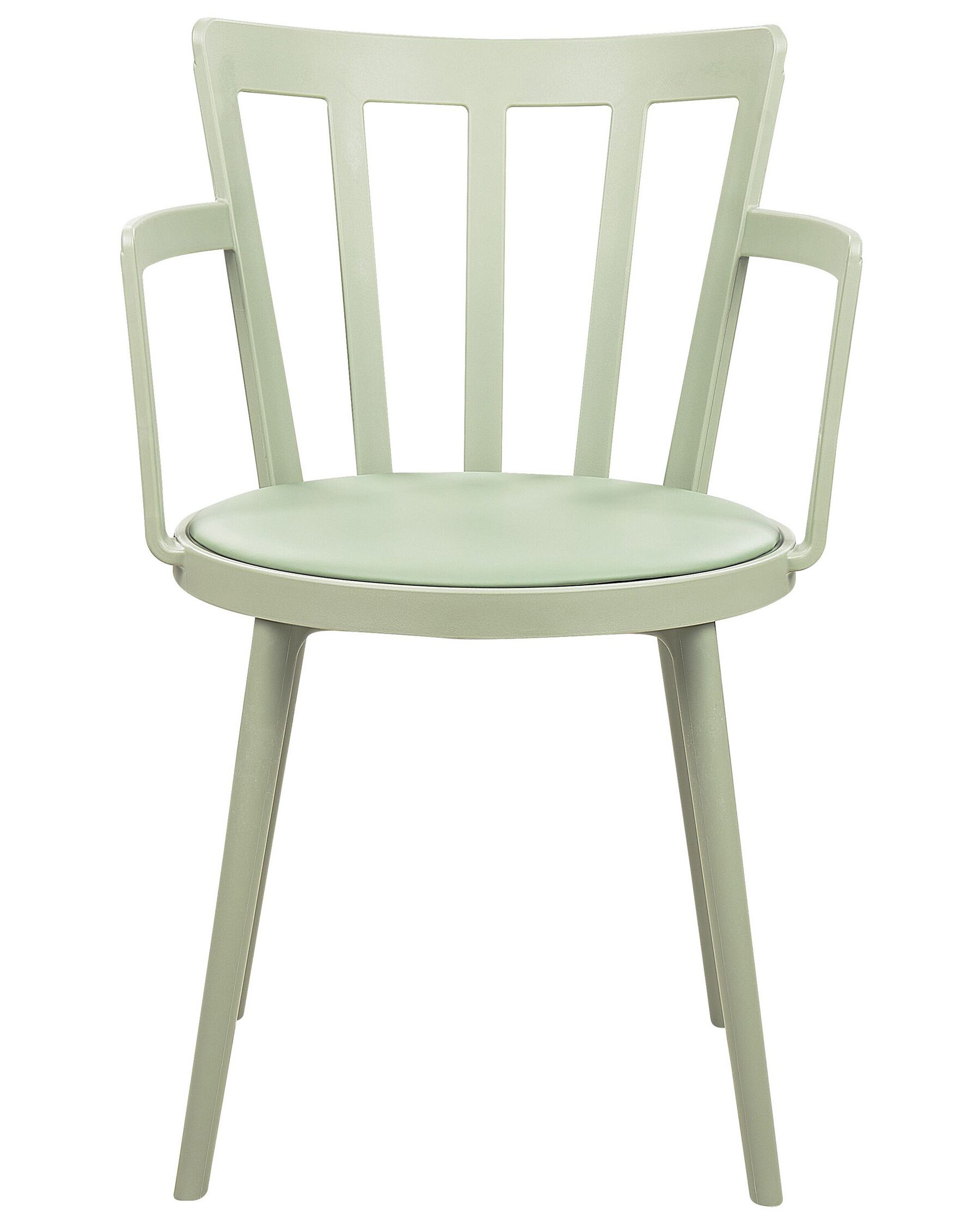 Mint Green Polypropylene Armchair With Cushion