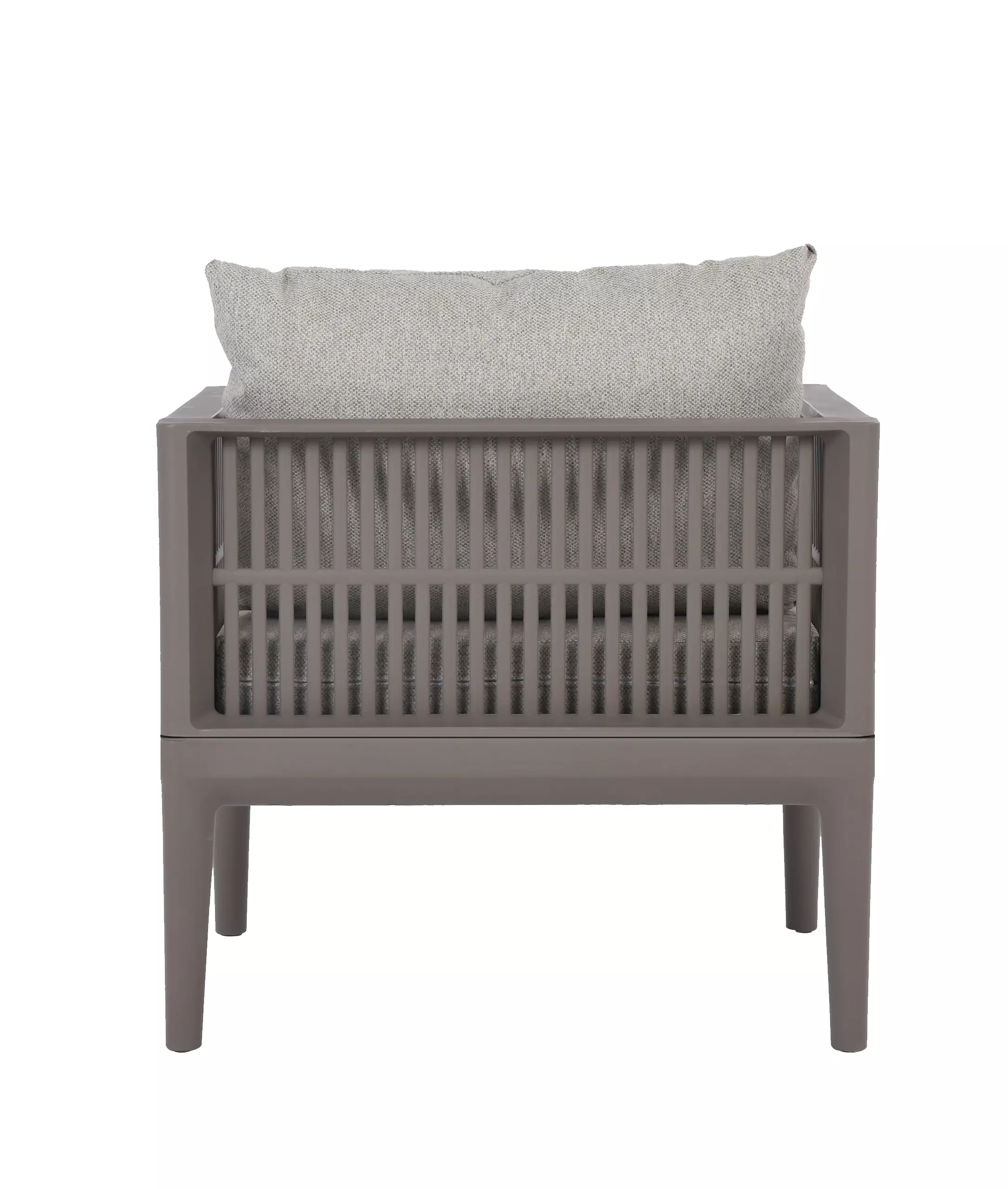 Wholesale Modern PP Outdoor Single Armchair with Waterproof Cushions, Patio Lounge Chair for Garden & Commercial Projects-PP Chair
