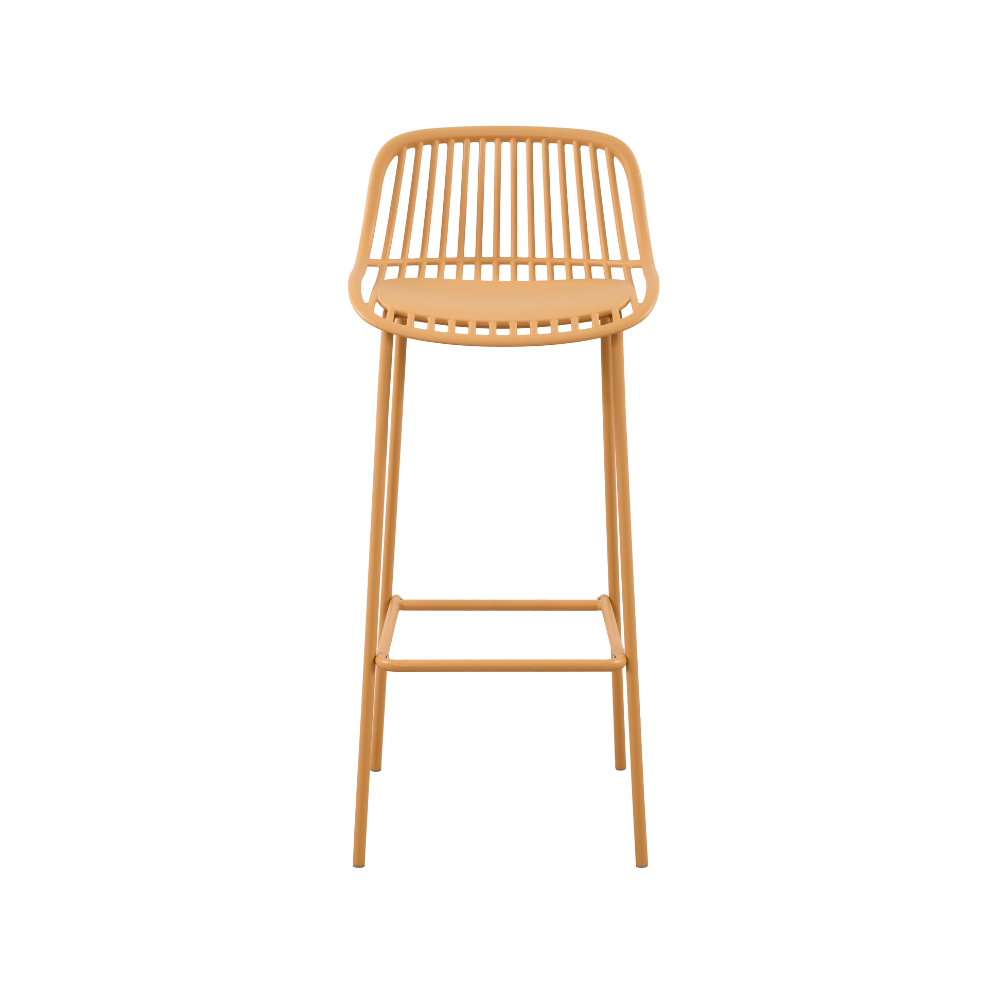 Orange Plastic Bar Stool-PP Chair
