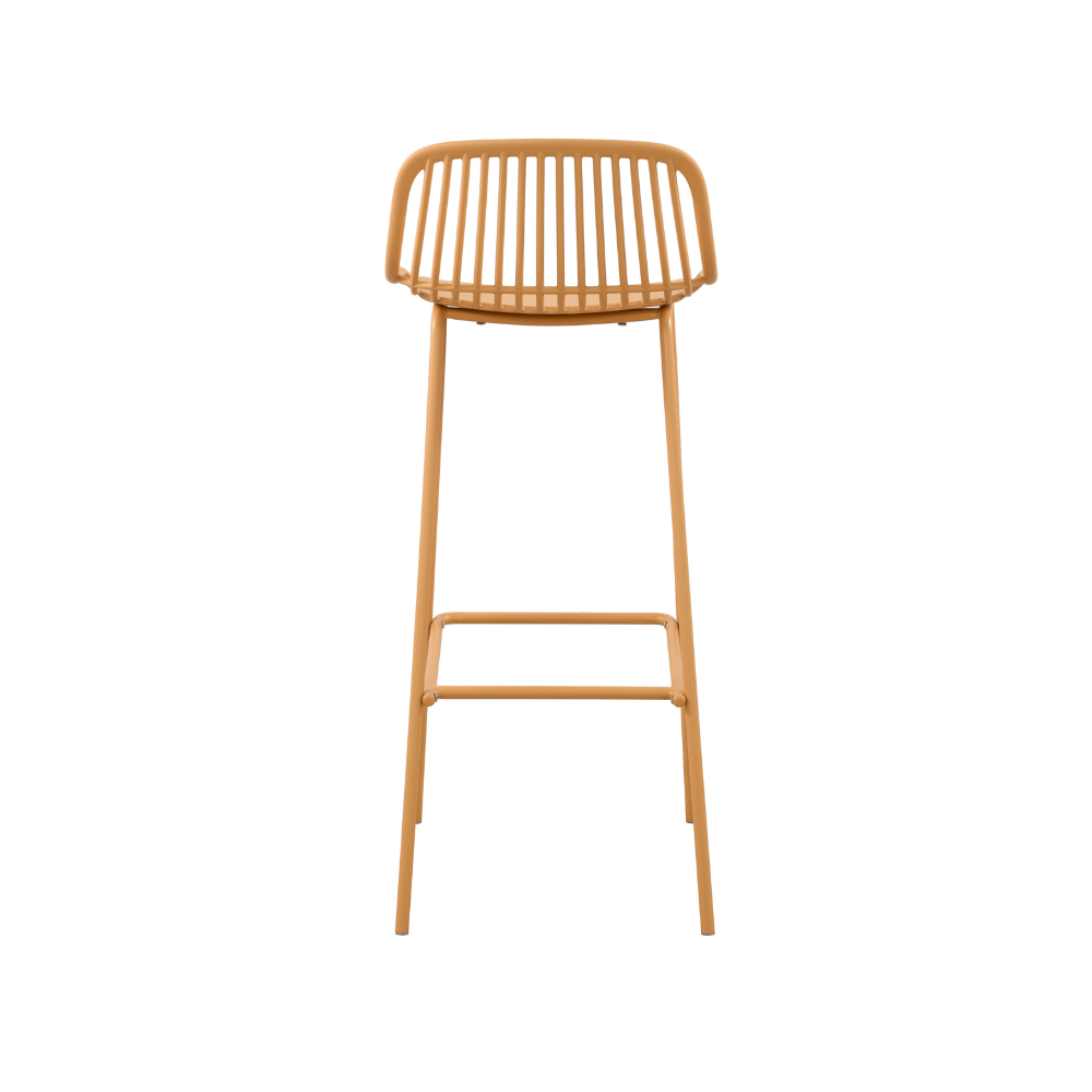 Orange Plastic Bar Stool-PP Chair