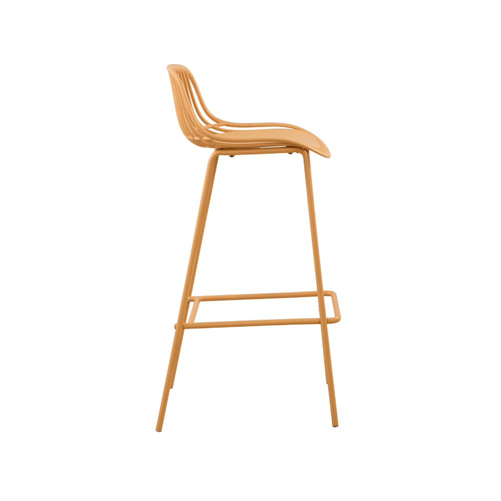 Orange Plastic Bar Stool-PP Chair