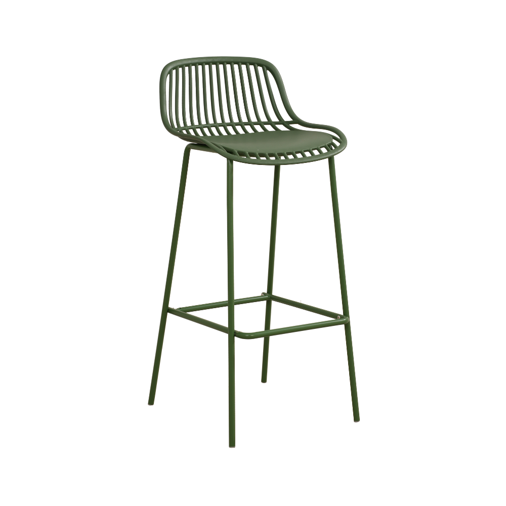 Green Plastic Bar Stool-PP Chair