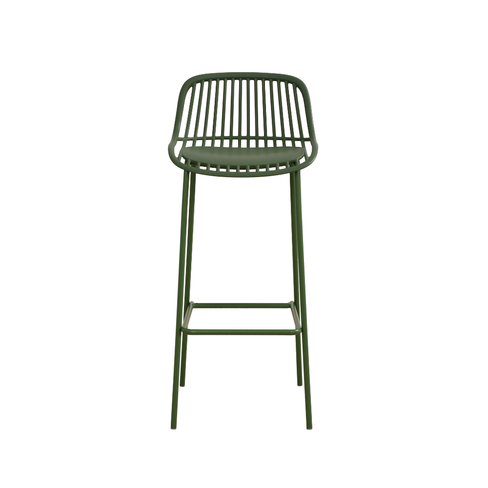 Green Plastic Bar Stool-PP Chair
