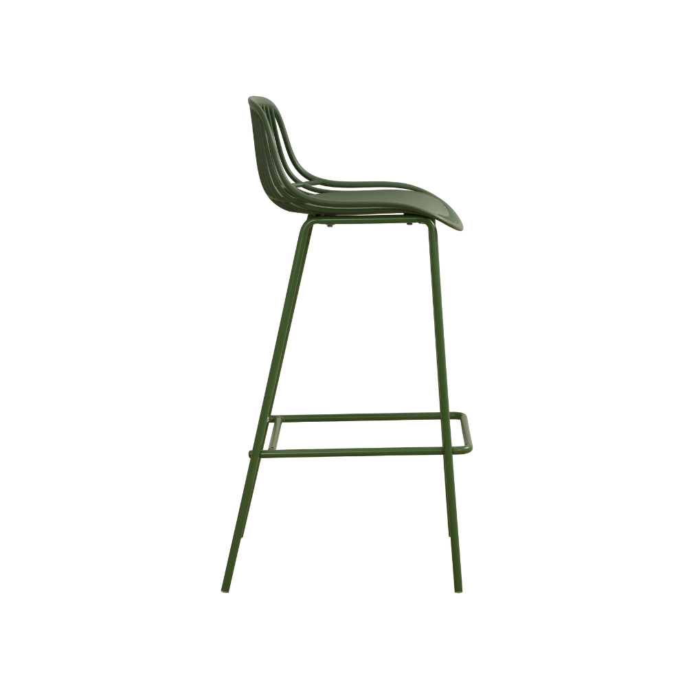 Green Plastic Bar Stool-PP Chair