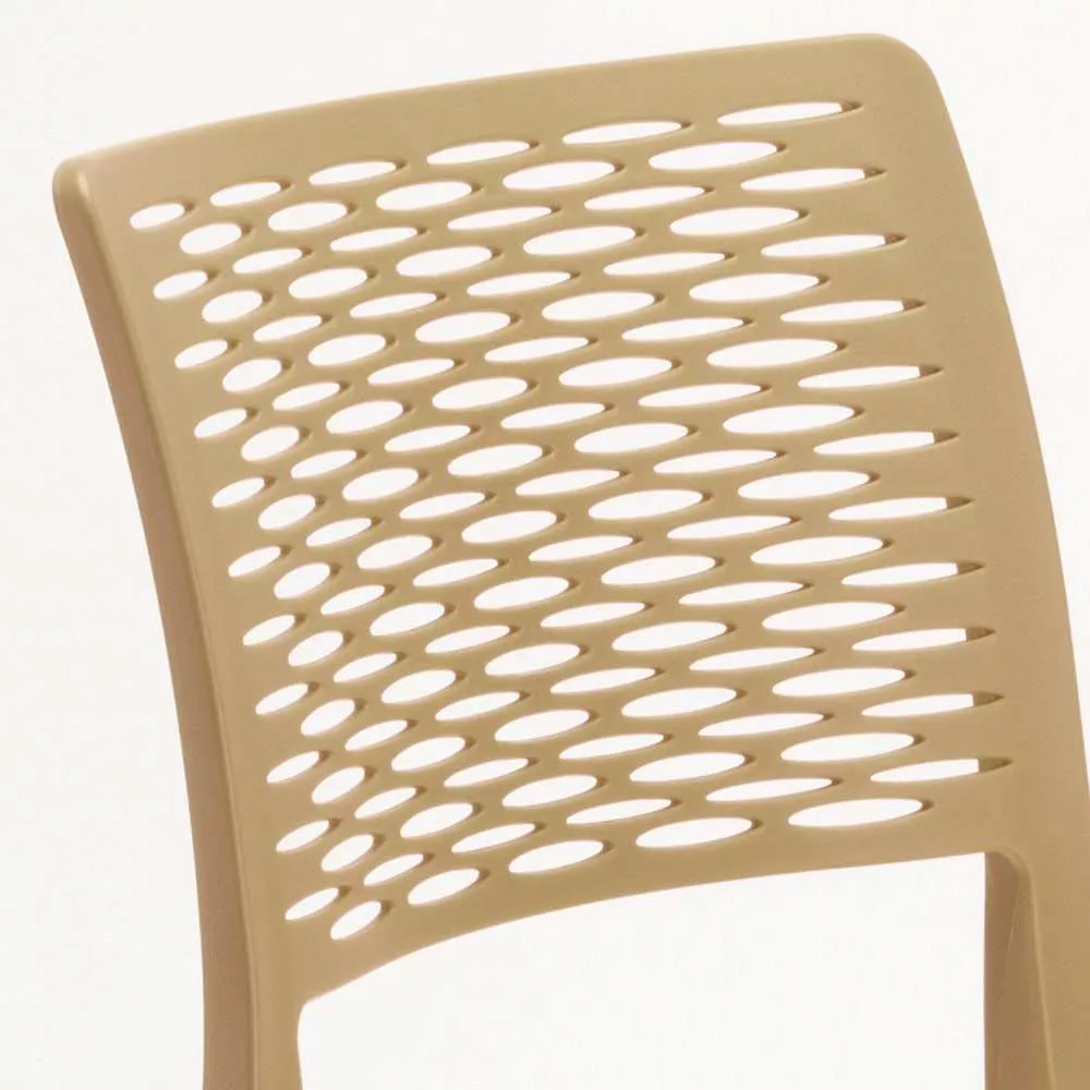Taupe Plastic Garden Chair-PP Chair