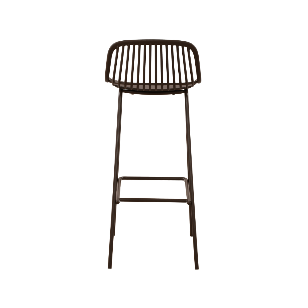 Brown Plastic Bar Stool-PP Chair