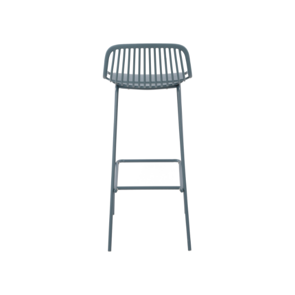 Navy Blue Plastic Bar Stool-PP Chair