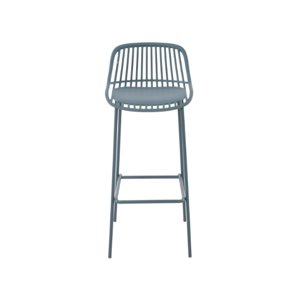 Navy Blue Plastic Bar Stool-PP Chair