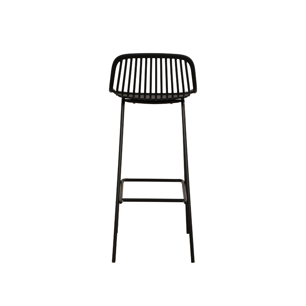 Black Plastic Bar Stool-PP Chair