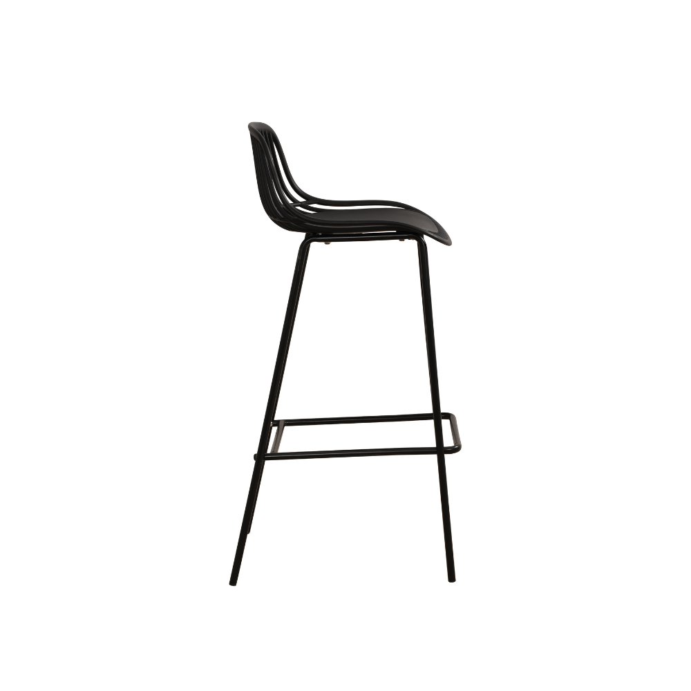 Black Plastic Bar Stool-PP Chair