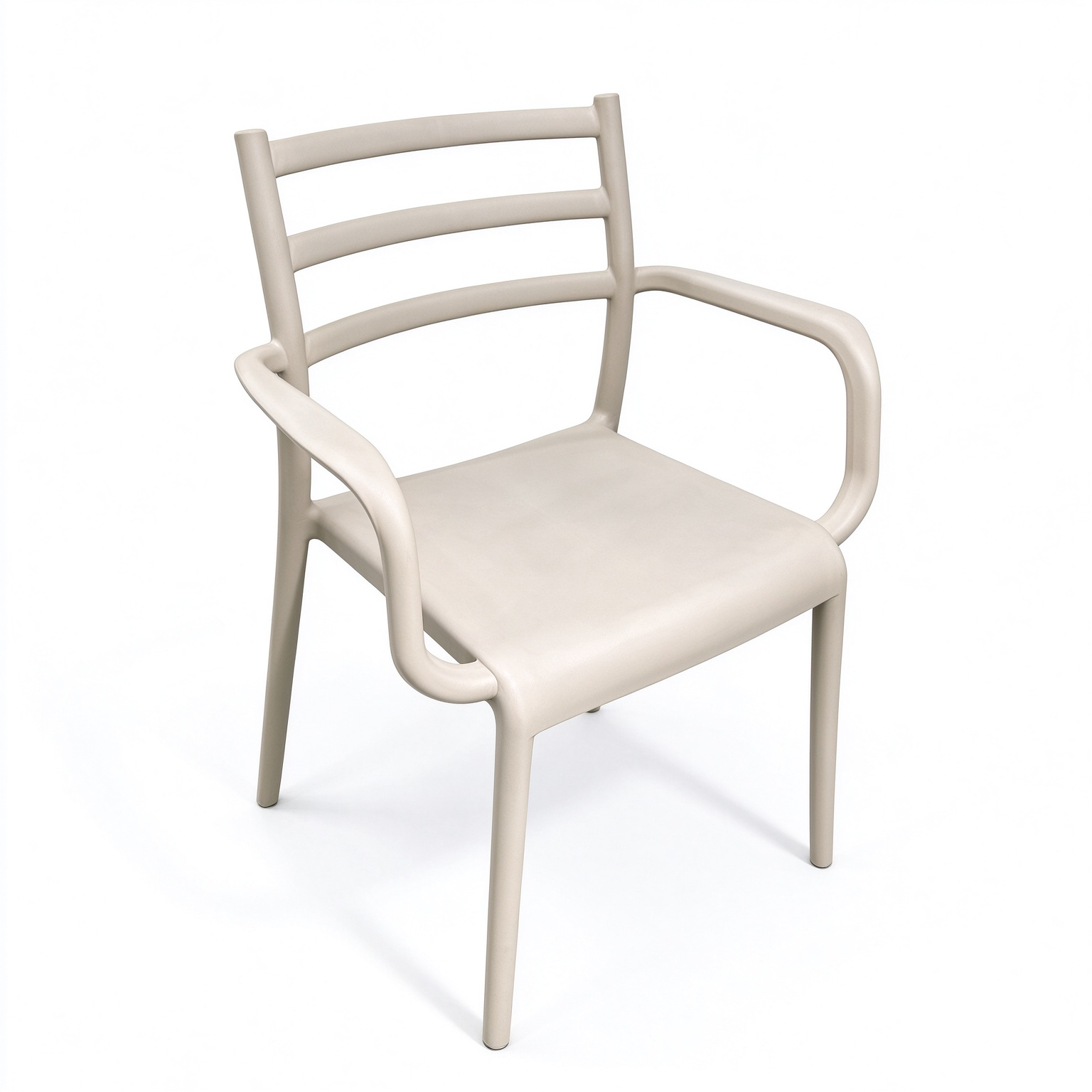 Stackable PP Plastic Armrest Dining Chair, Monoblock Injection Moulded Arm Chair for Restaurant & Hospitality-PP Chair