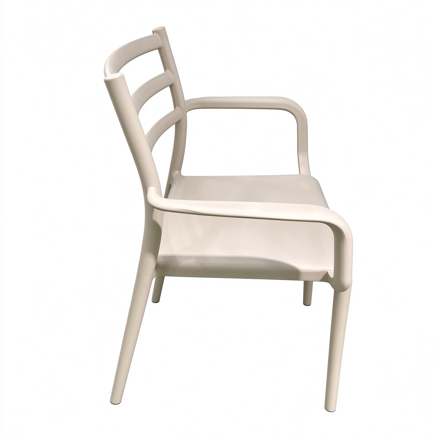 Stackable PP Plastic Armrest Dining Chair, Monoblock Injection Moulded Arm Chair for Restaurant & Hospitality-PP Chair