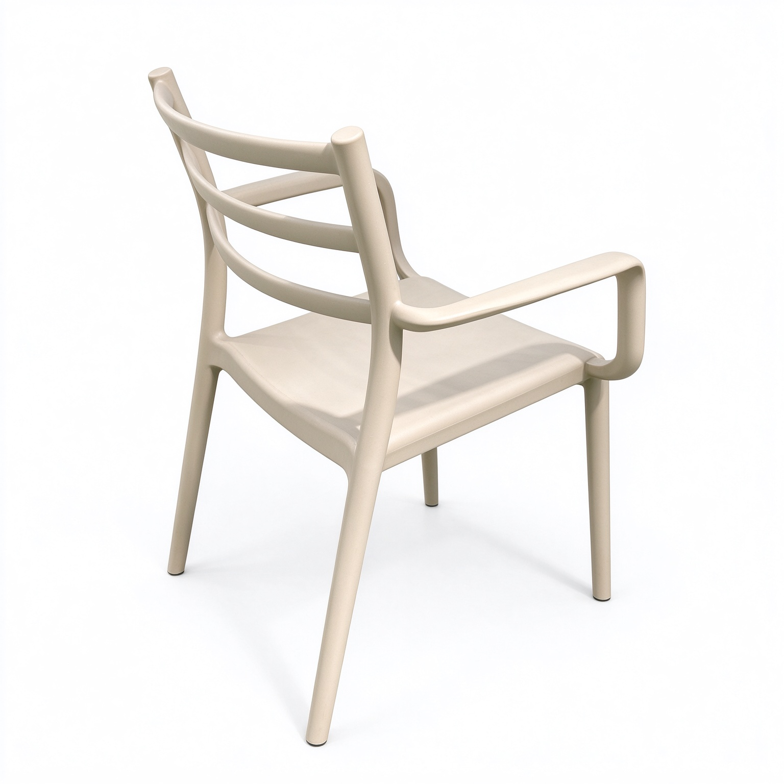 Stackable PP Plastic Armrest Dining Chair, Monoblock Injection Moulded Arm Chair for Restaurant & Hospitality-PP Chair