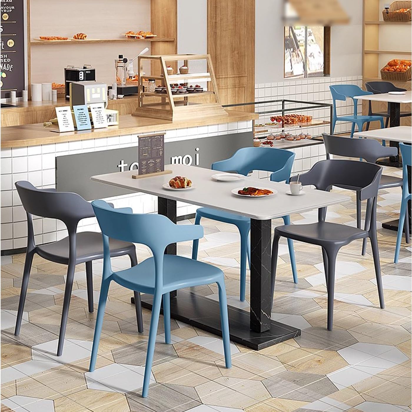 Him Furniture Sets Industry Standard with New Line of Eco-Friendly Plastic Chairs for Export-PP Chair