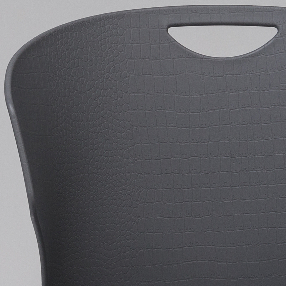 Durable Plastic Chair in Grey