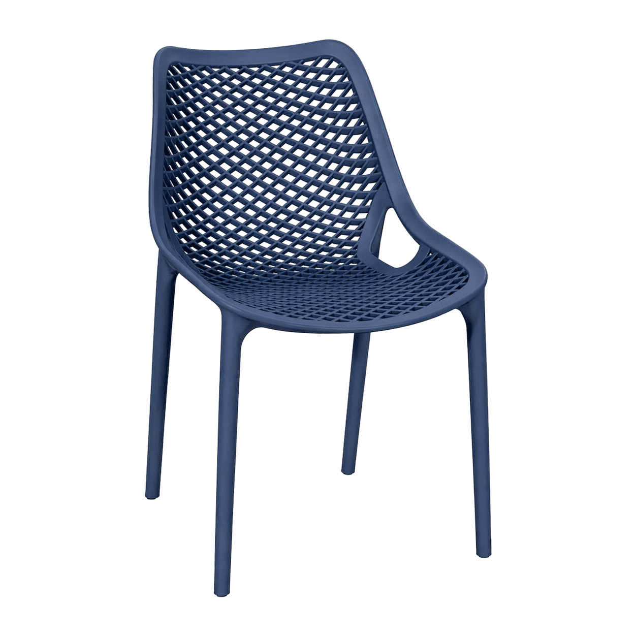 Navy Blue Plastic Outdoor Chair Manufacturer | Wholesale Supplier