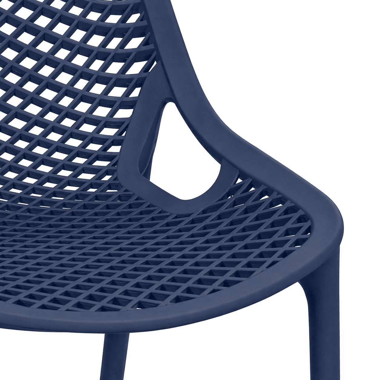 Navy Blue Plastic Outdoor Chair Manufacturer | Wholesale Supplier