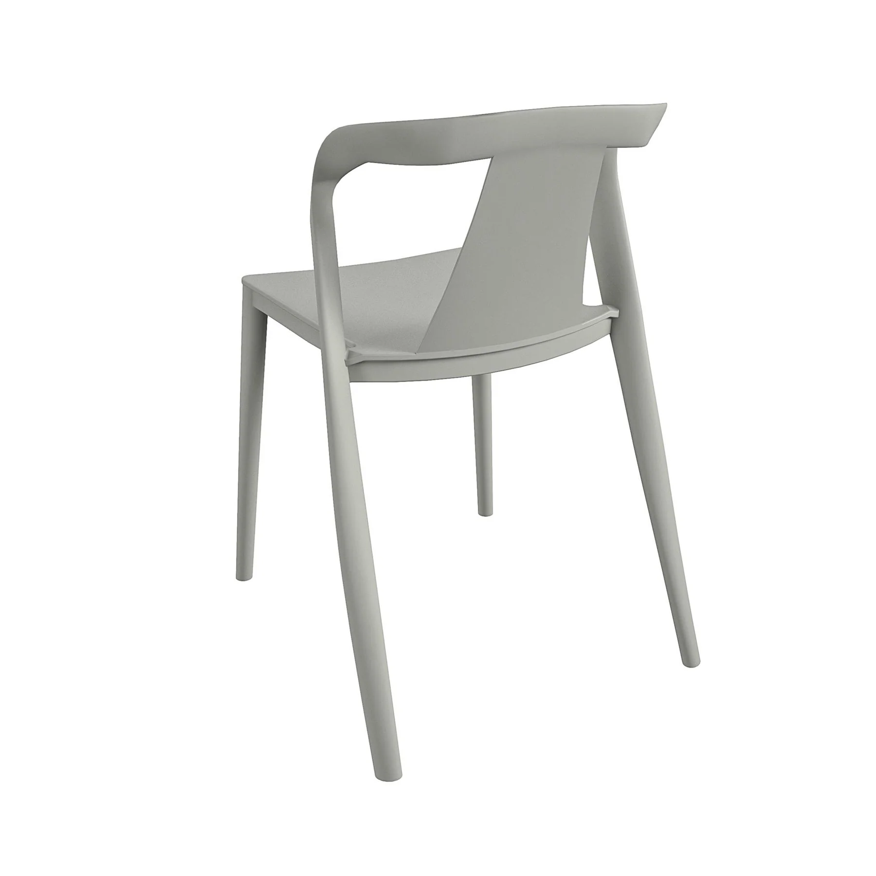 Light Gray Comfortable Plastic Chair - Ergonomic, Durable & Modern Seating