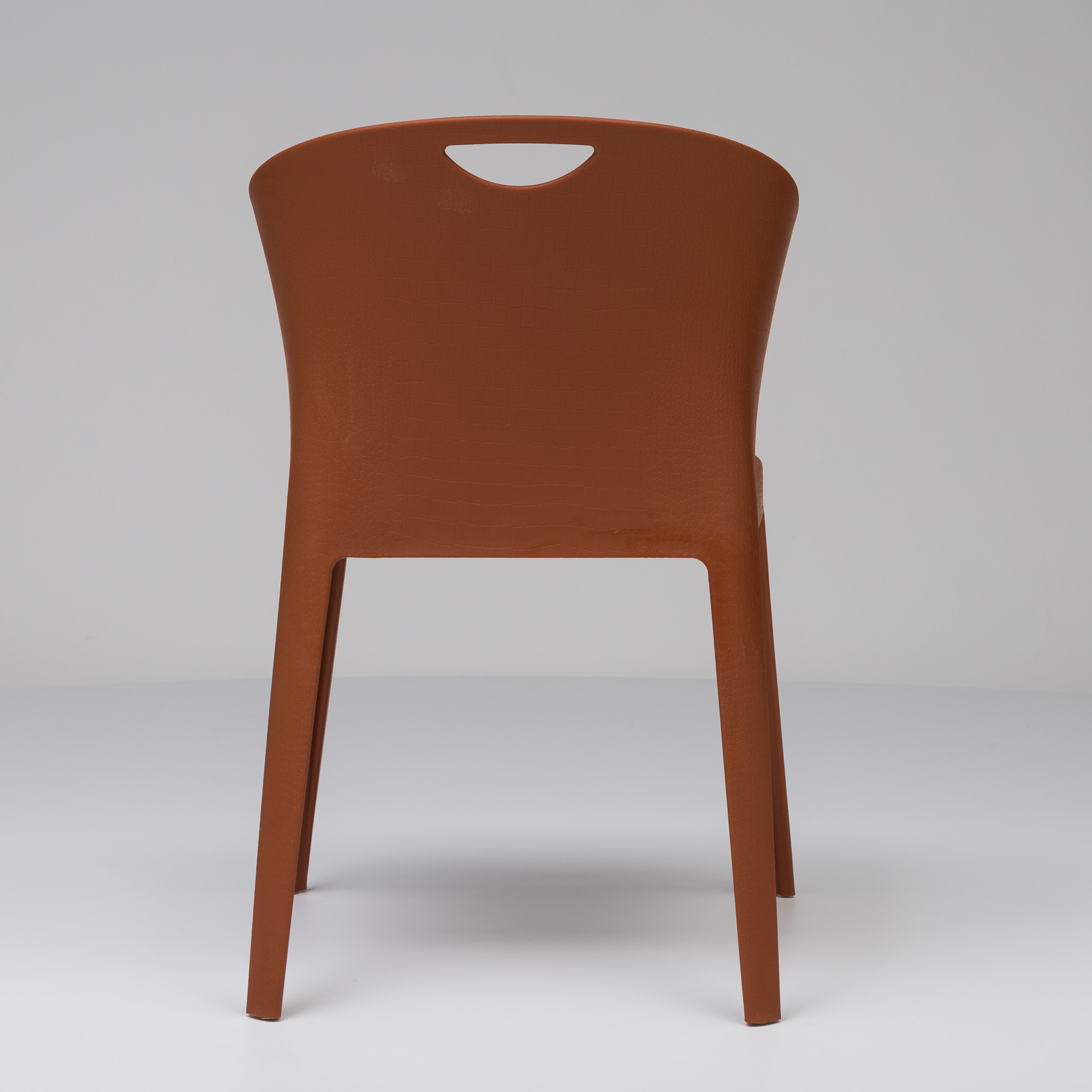 Durable Plastic Chair in Orange