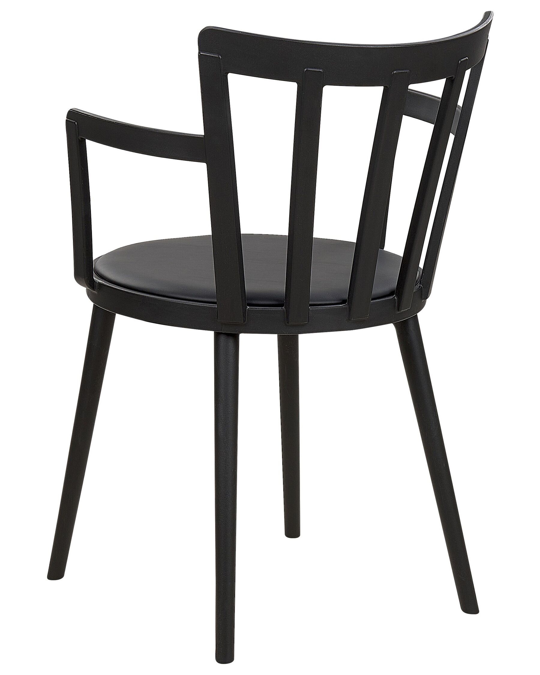 Black Polypropylene Armchair With Cushion