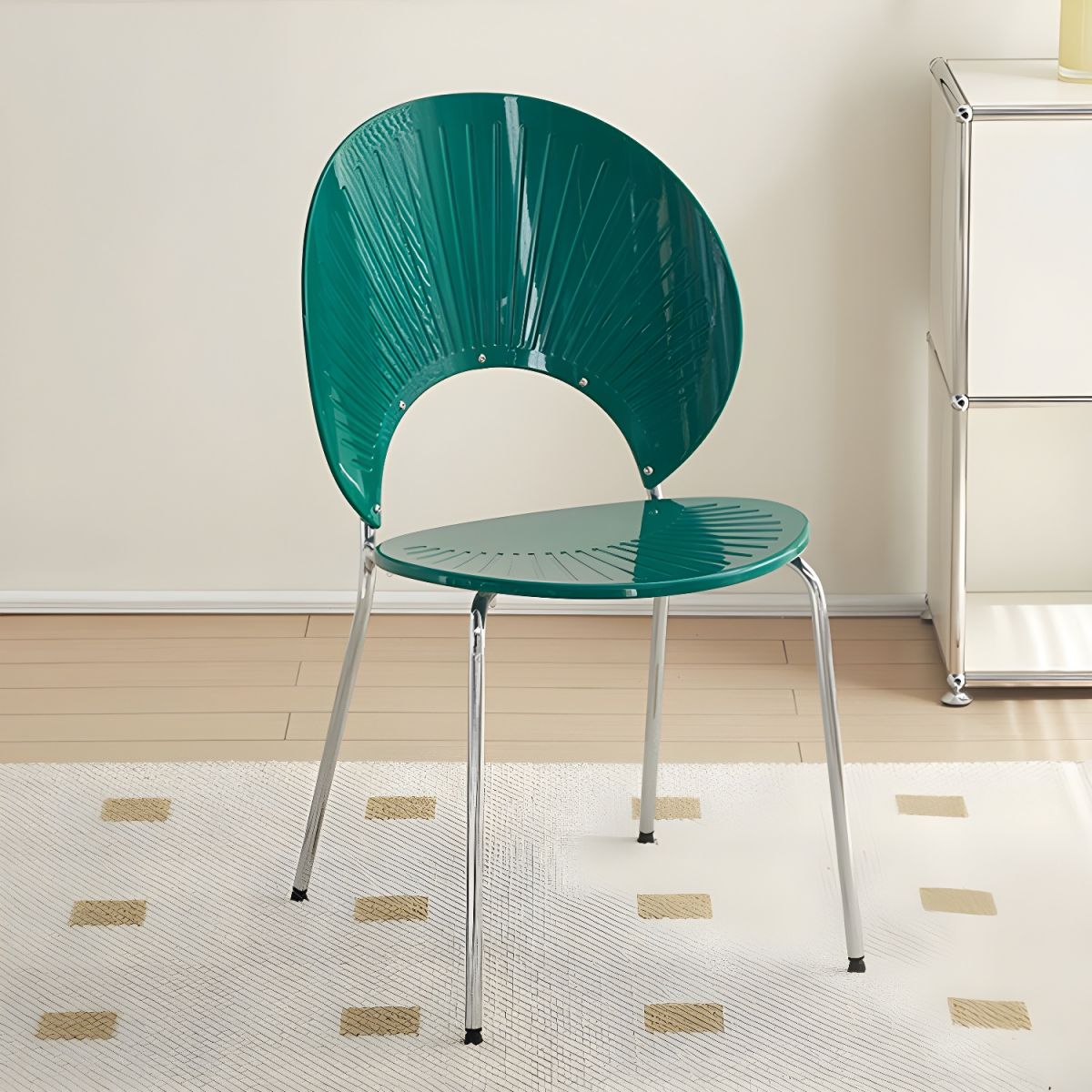 Green Designer Plastic Cafe Chair-PP Chair