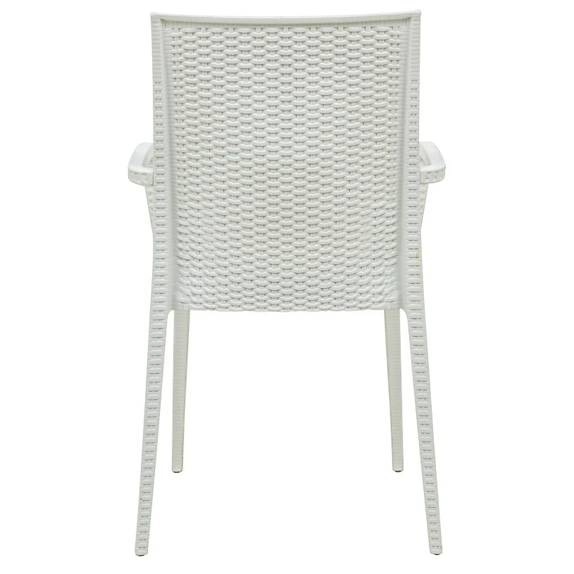 Plastic Outdoor Armchair In White-PP Chair
