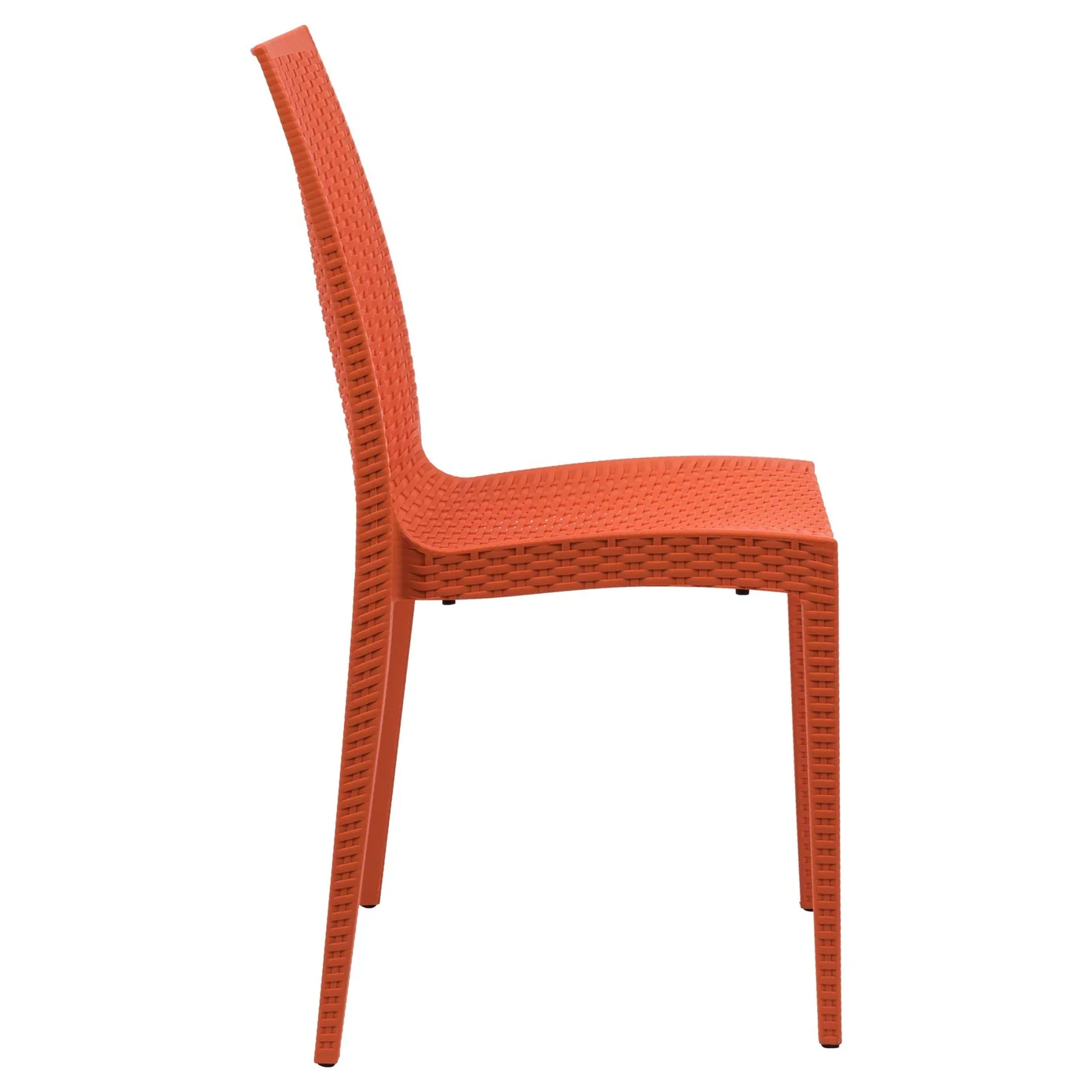 Plastic Outdoor Chair In Orange-PP Chair