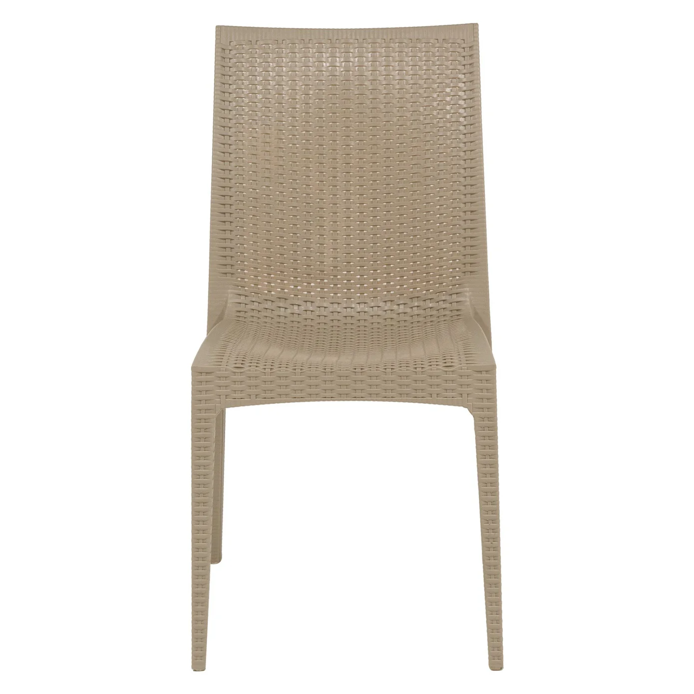 Plastic Outdoor Chair In Taupe-PP Chair