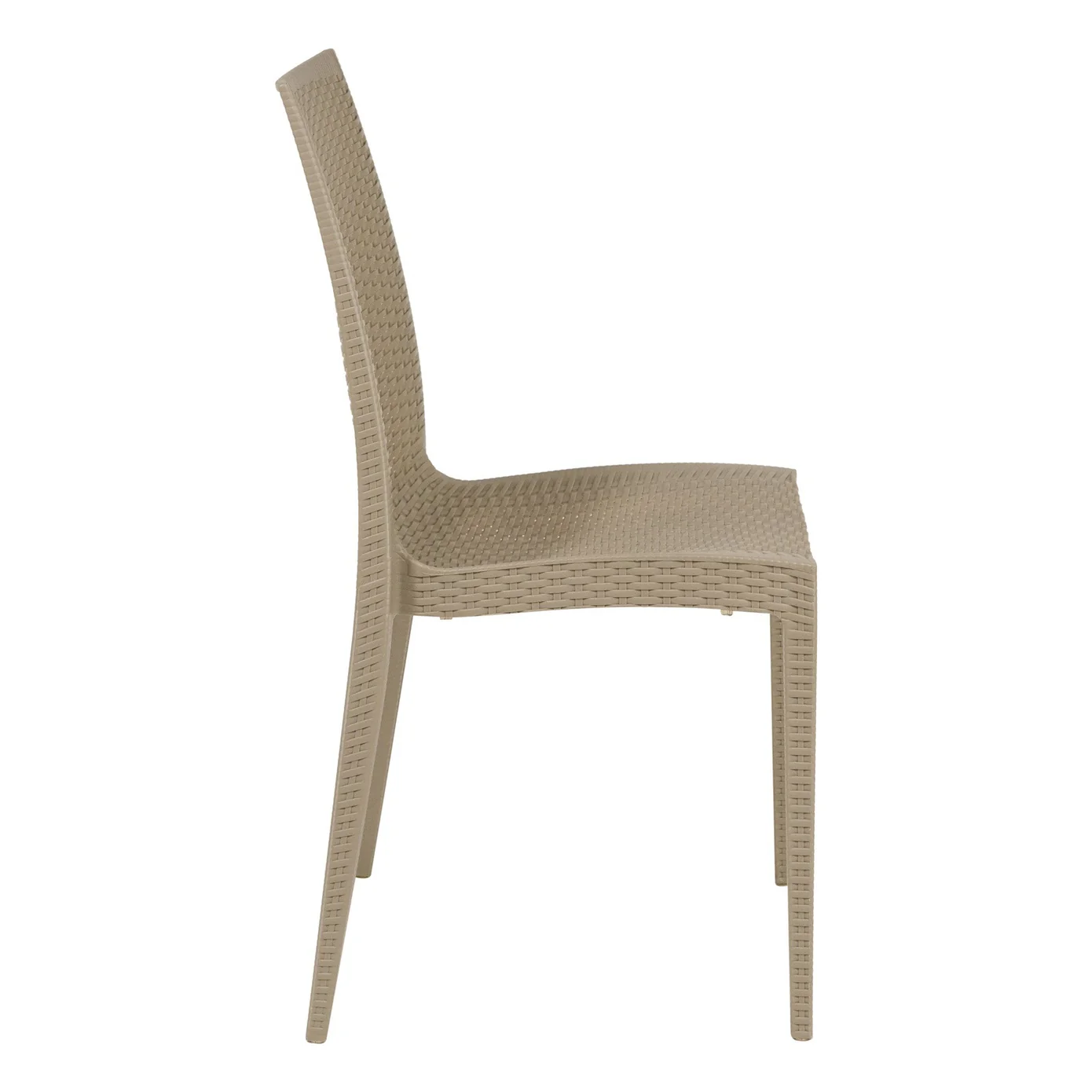 Plastic Outdoor Chair In Taupe-PP Chair