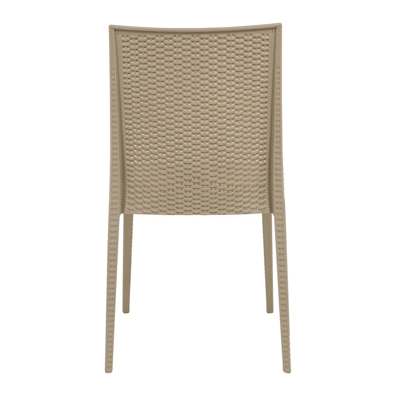 Plastic Outdoor Chair In Taupe-PP Chair