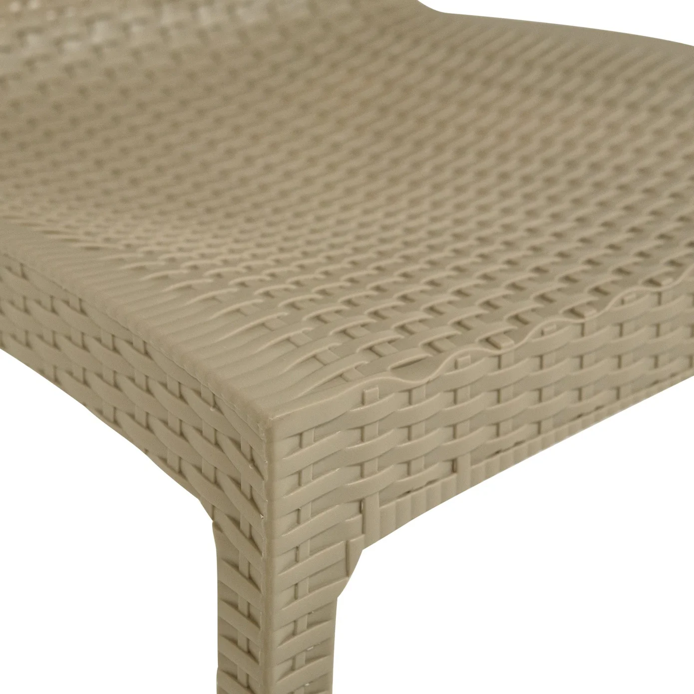 Plastic Outdoor Chair In Taupe-PP Chair