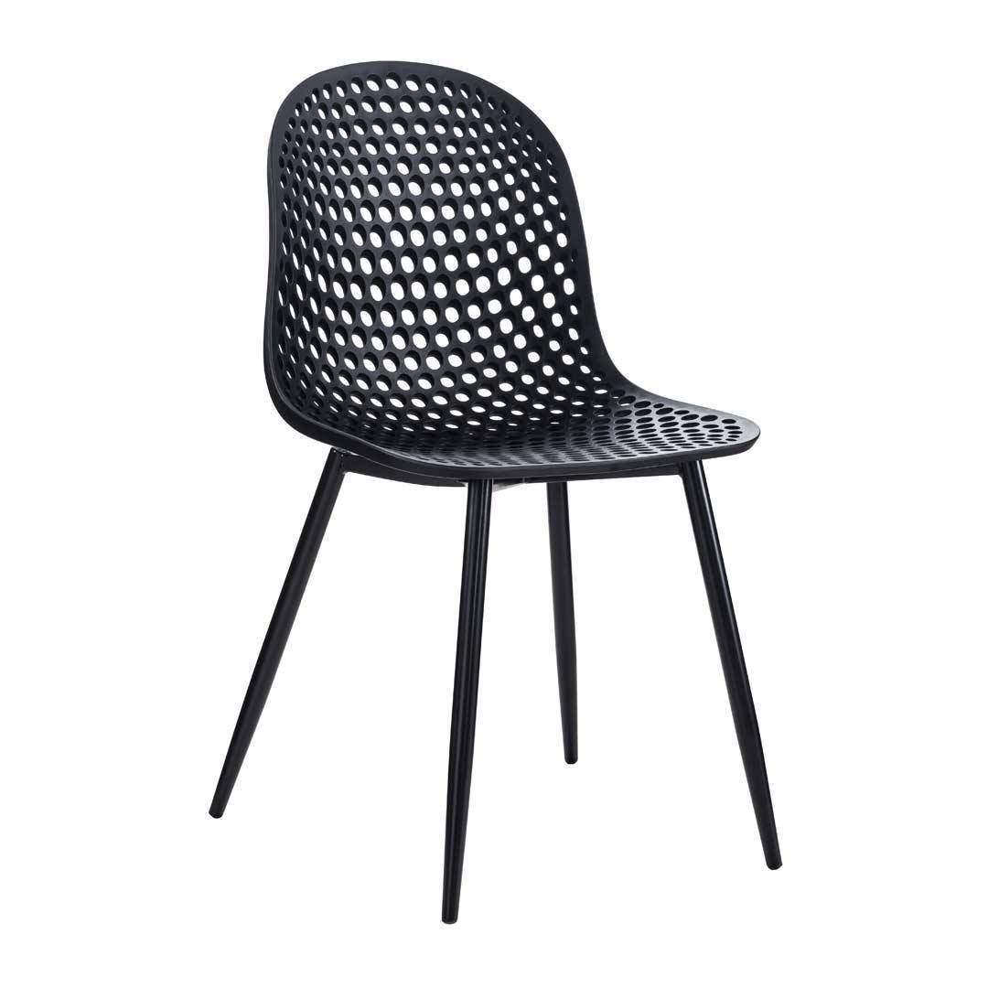 Black Net Side Chair-PP Chair