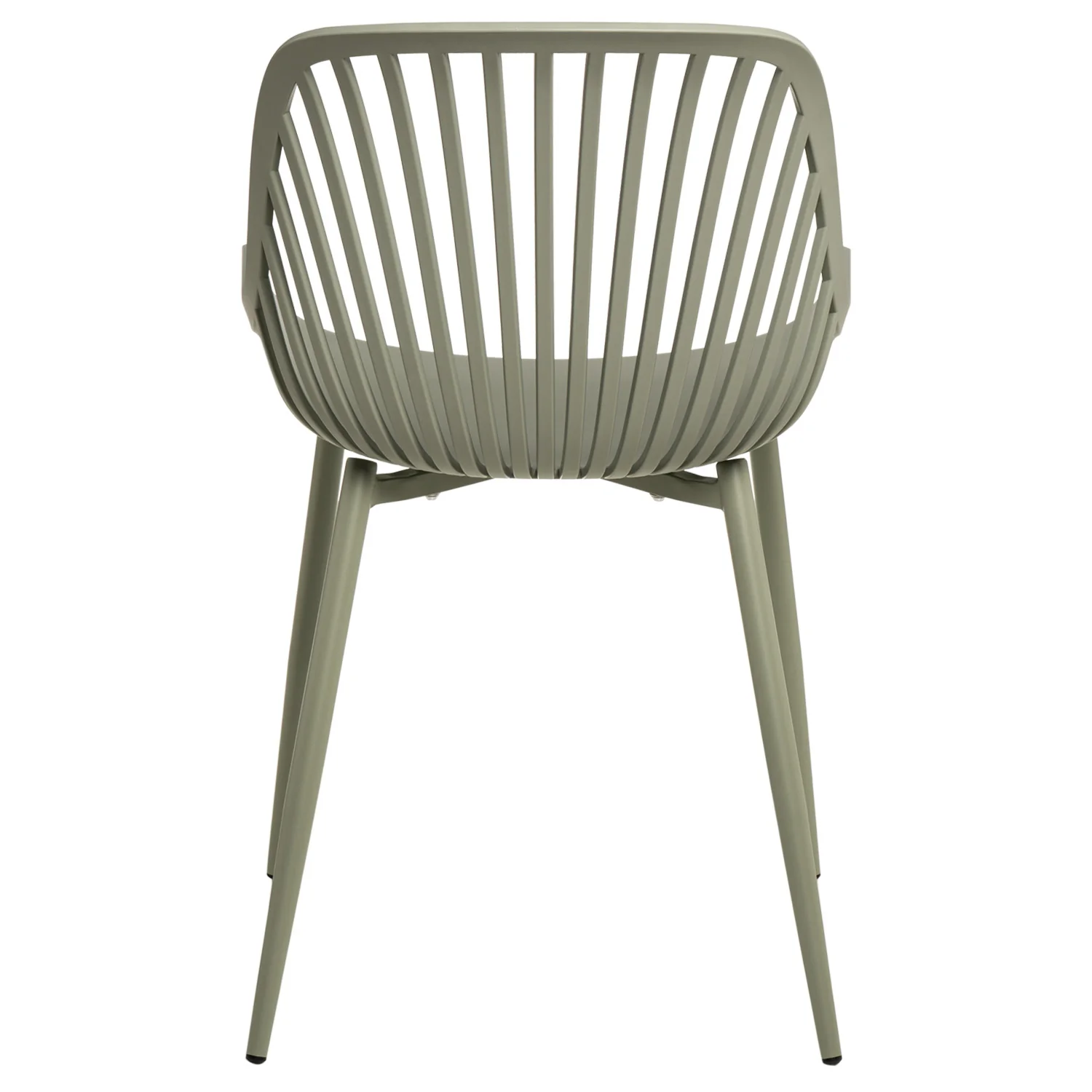 Modern Polypropylene Seat Armchair with Powder Coated Metal Legs
