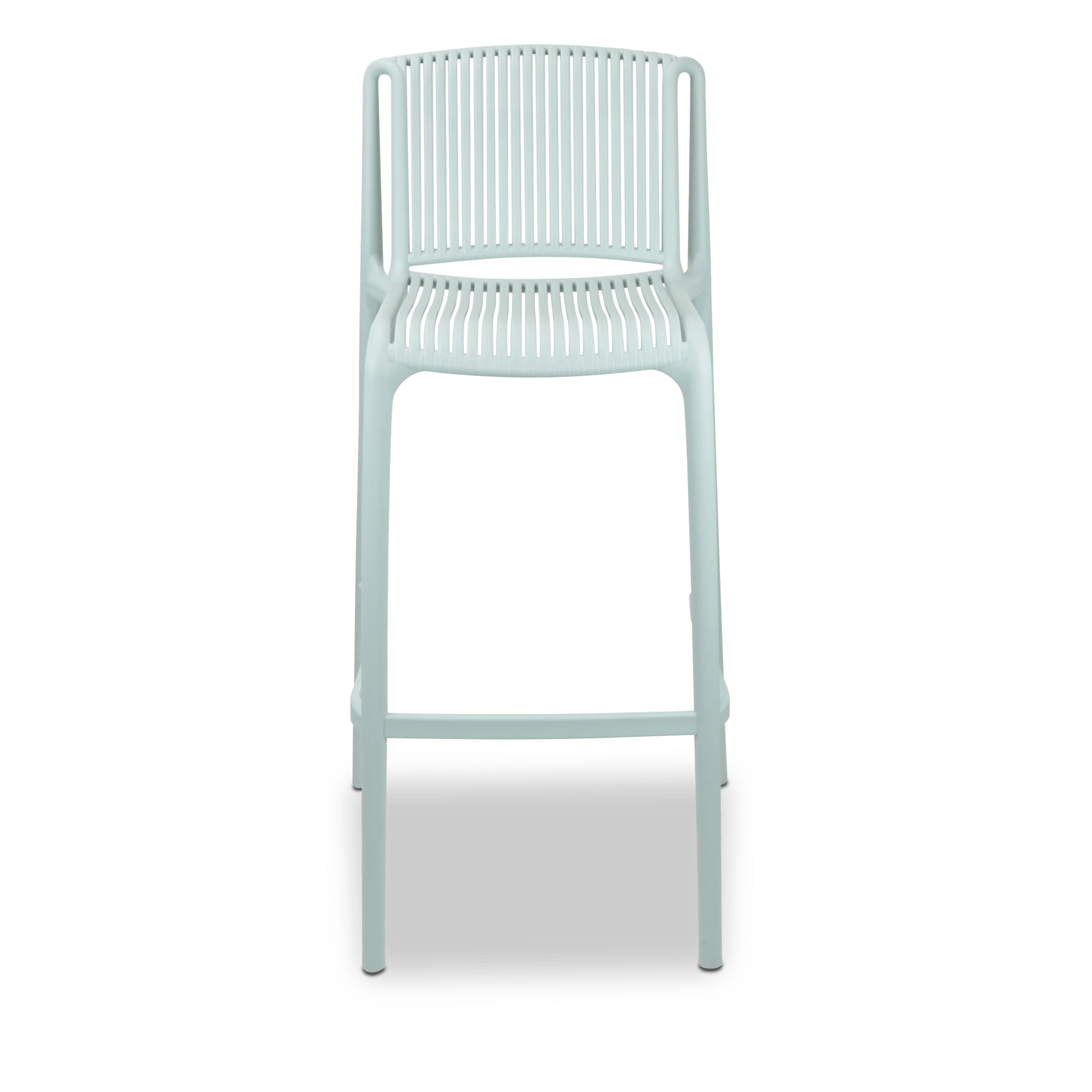 Light Blue Polypropylene Bar Stool