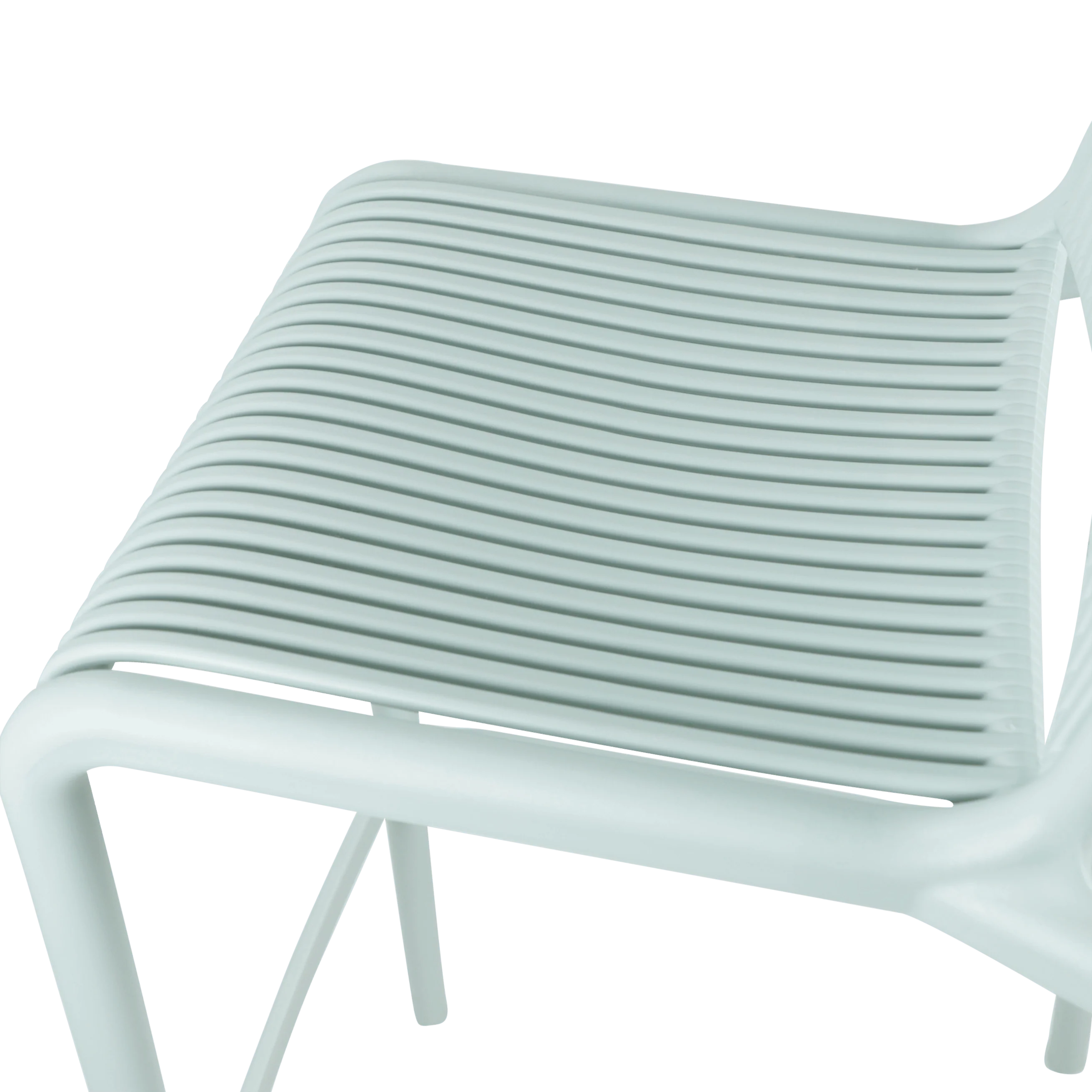 Light Blue Polypropylene Bar Stool