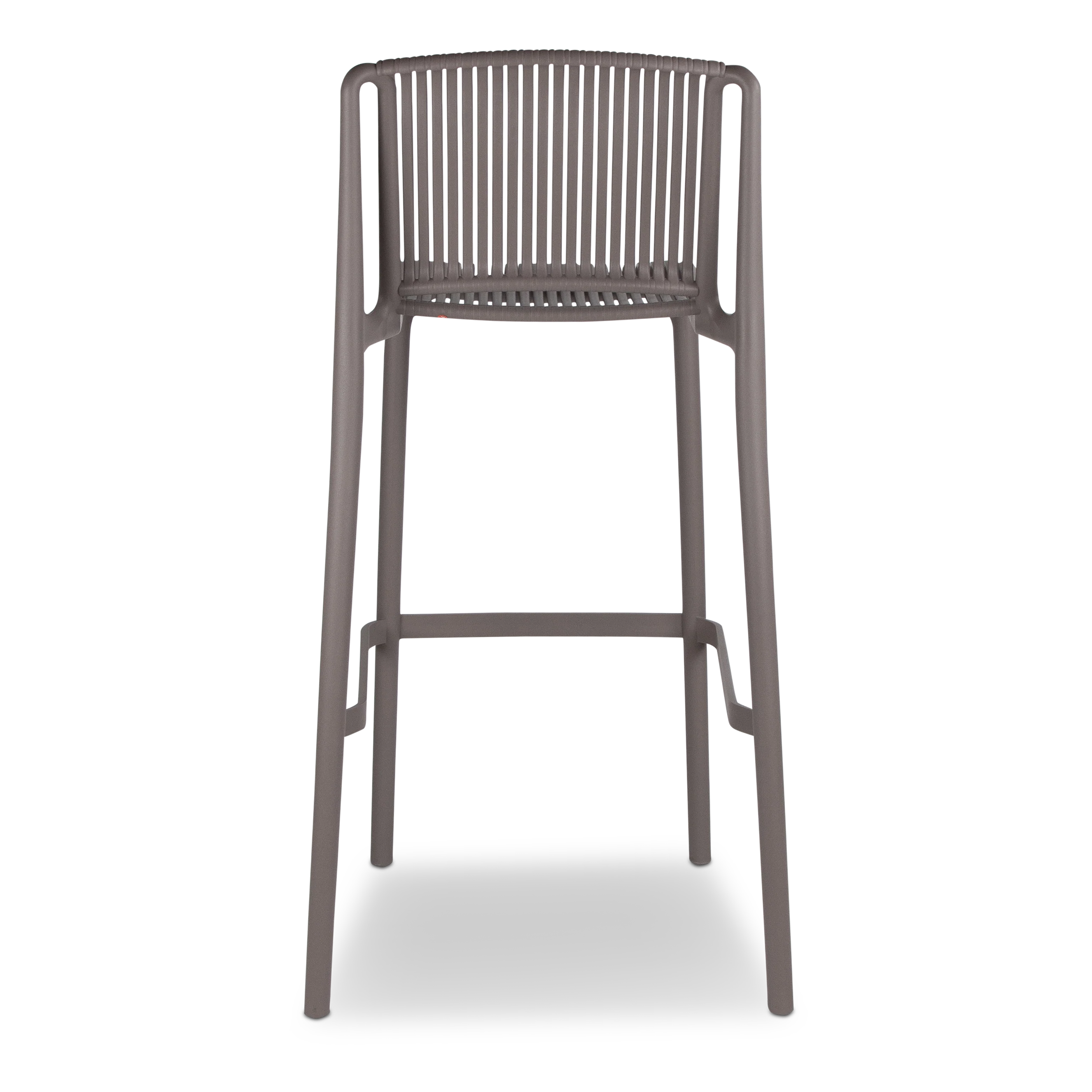 Dark Grey Polypropylene Bar Stool