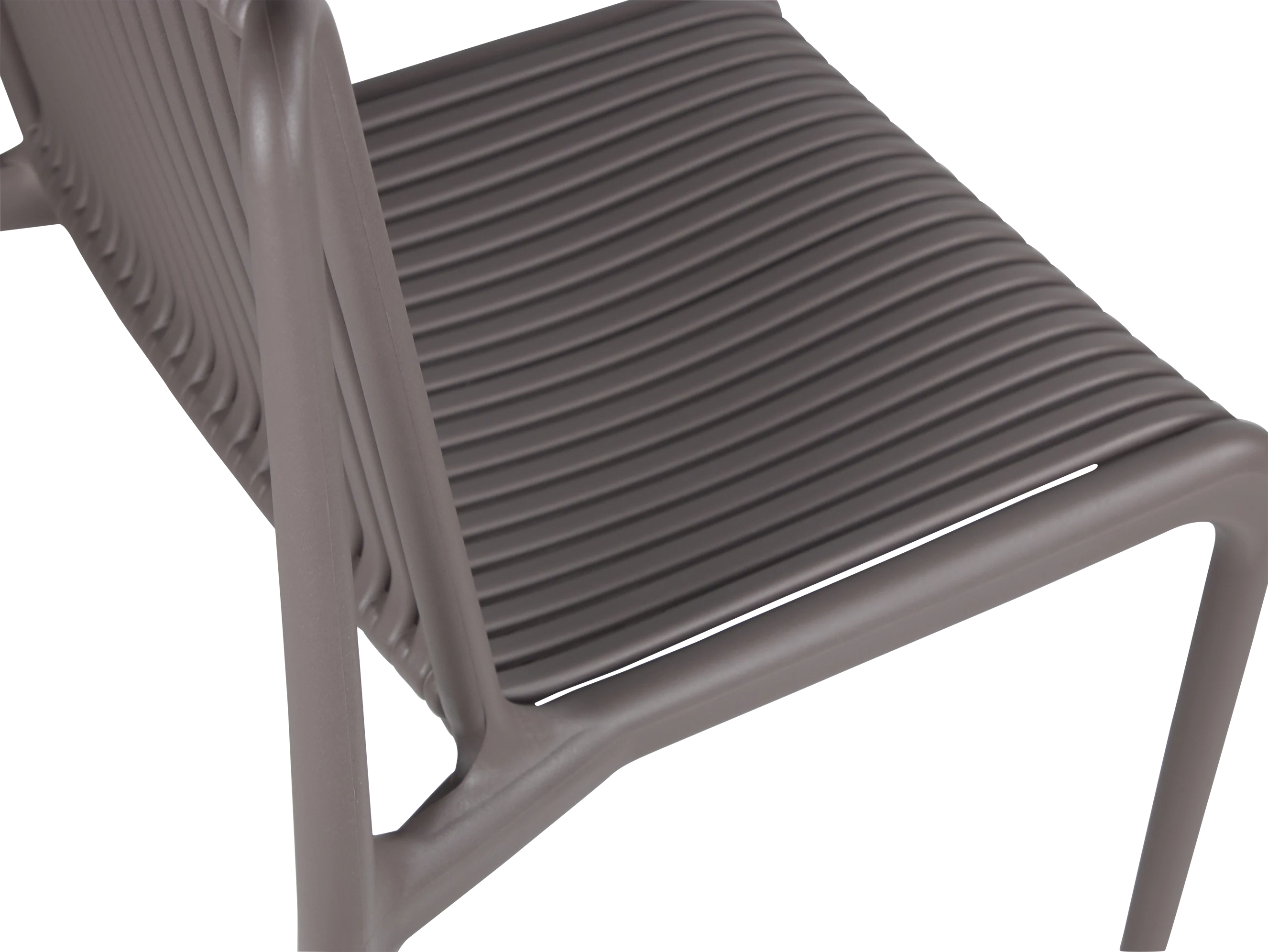 Dark Grey Polypropylene Bar Stool