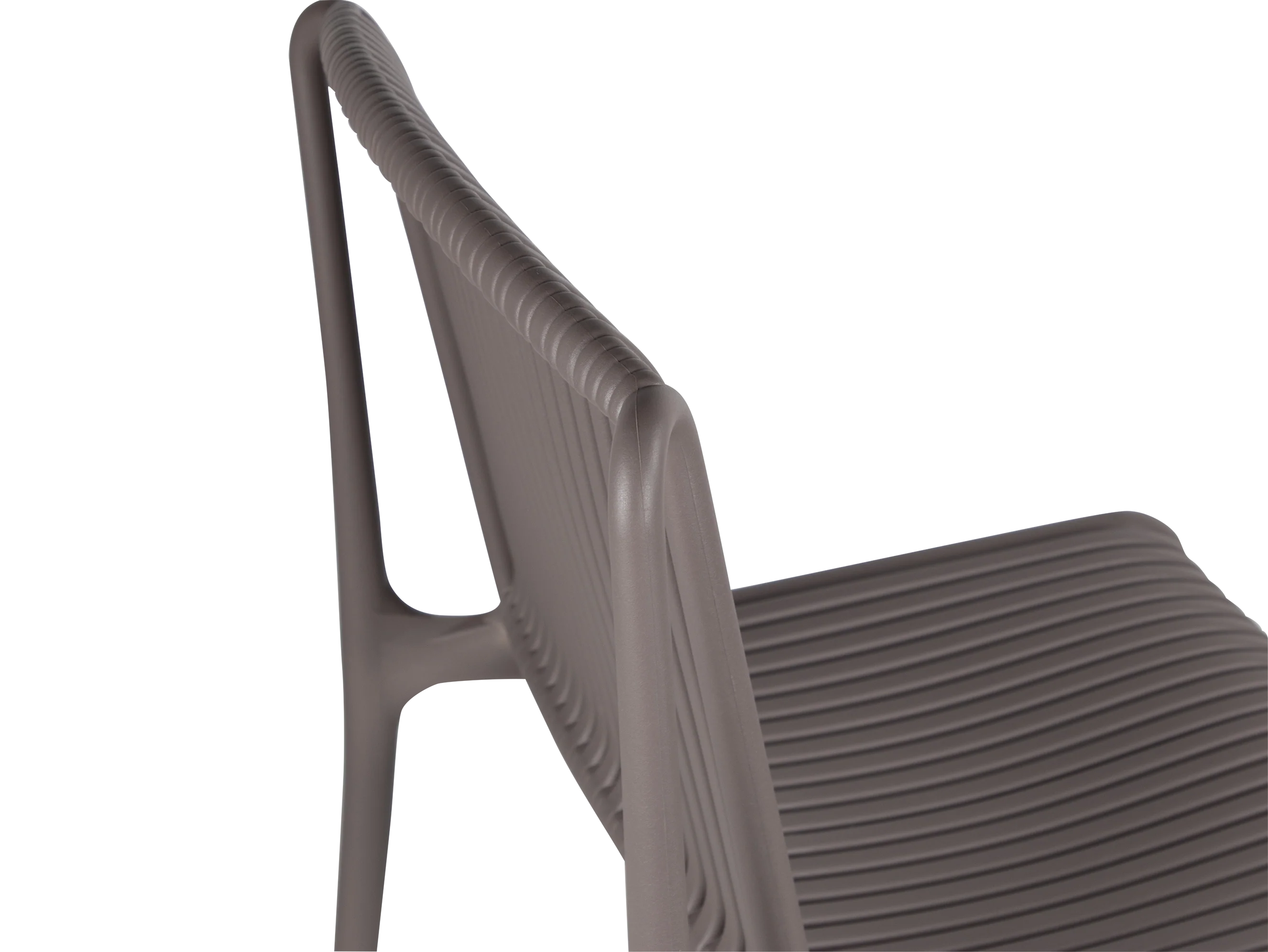 Dark Grey Polypropylene Bar Stool