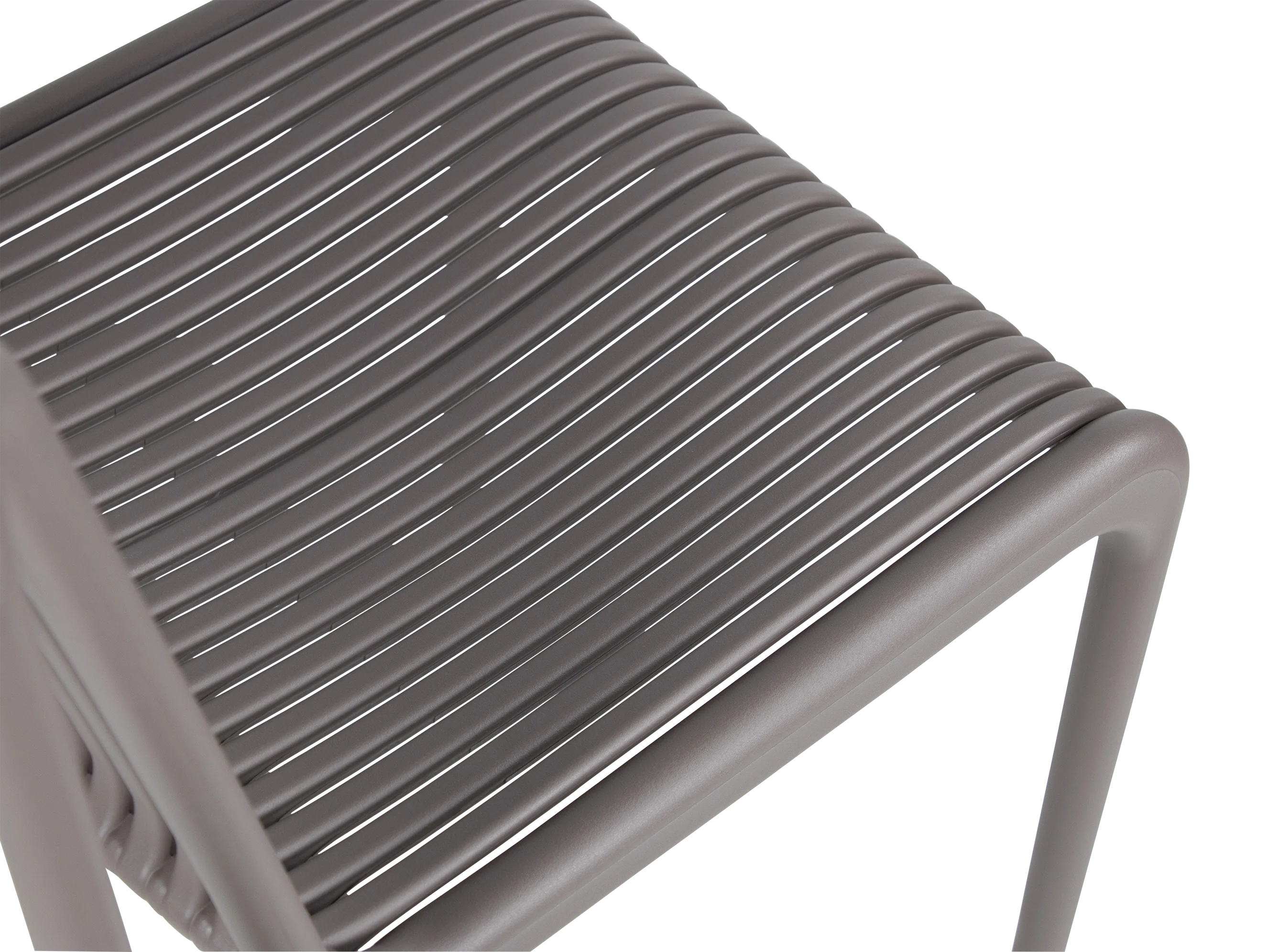 Dark Grey Polypropylene Bar Stool