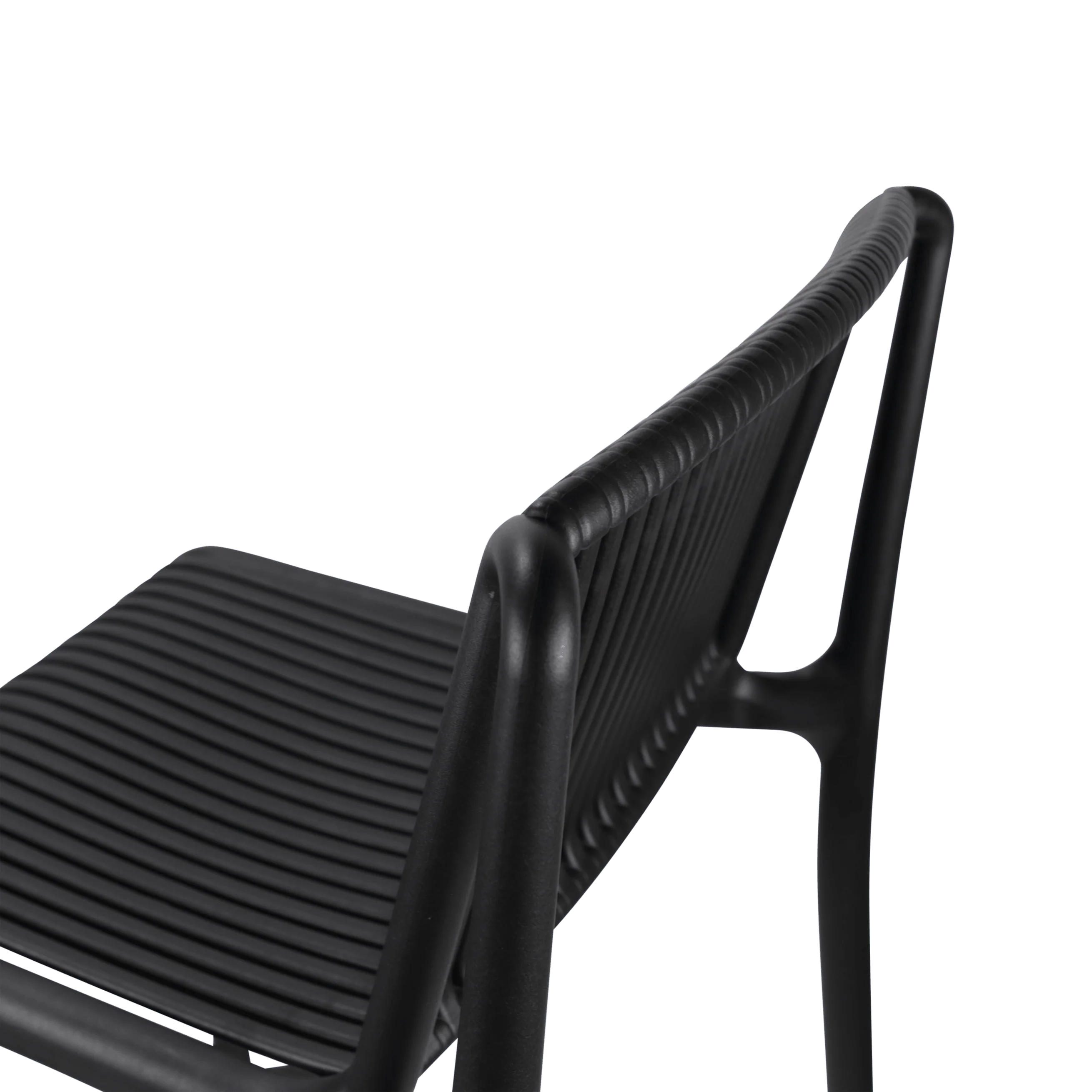 Black Polypropylene Bar Stool