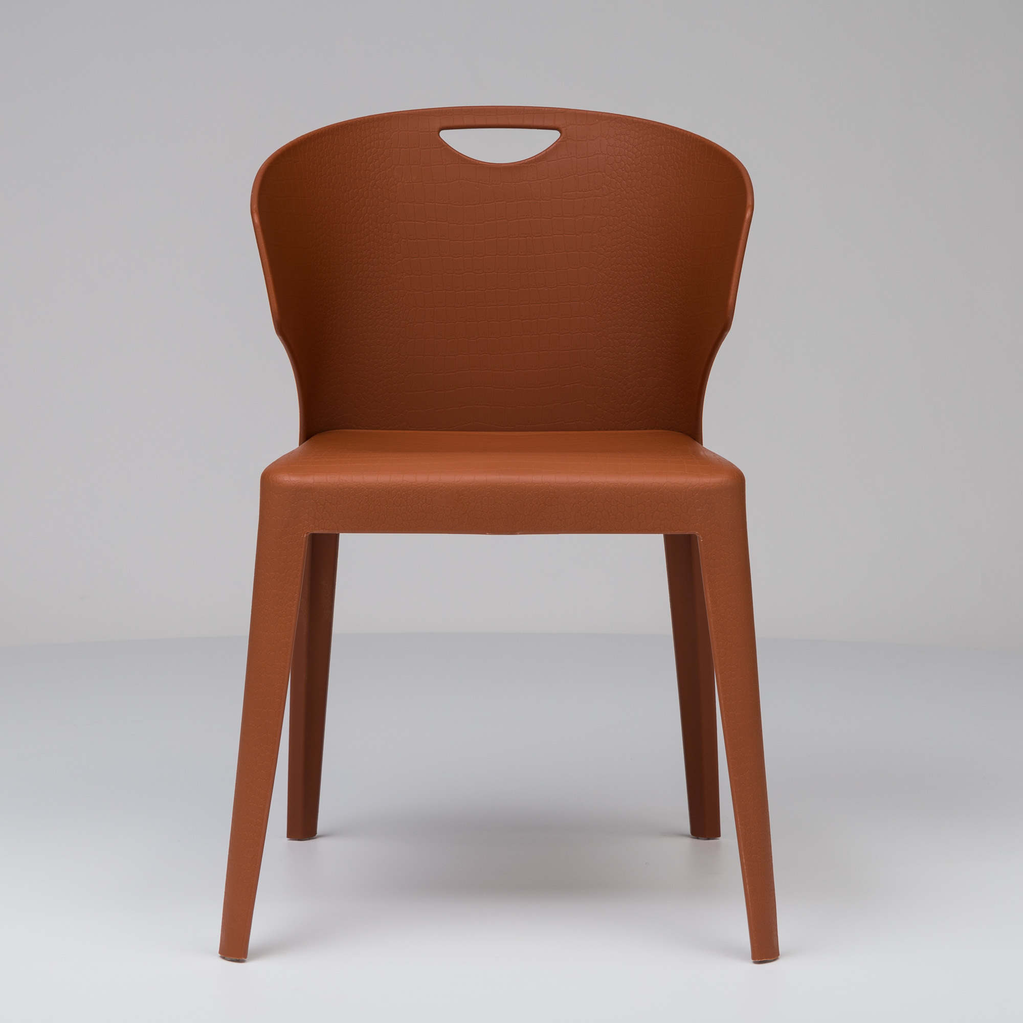 Durable Plastic Chair in Orange