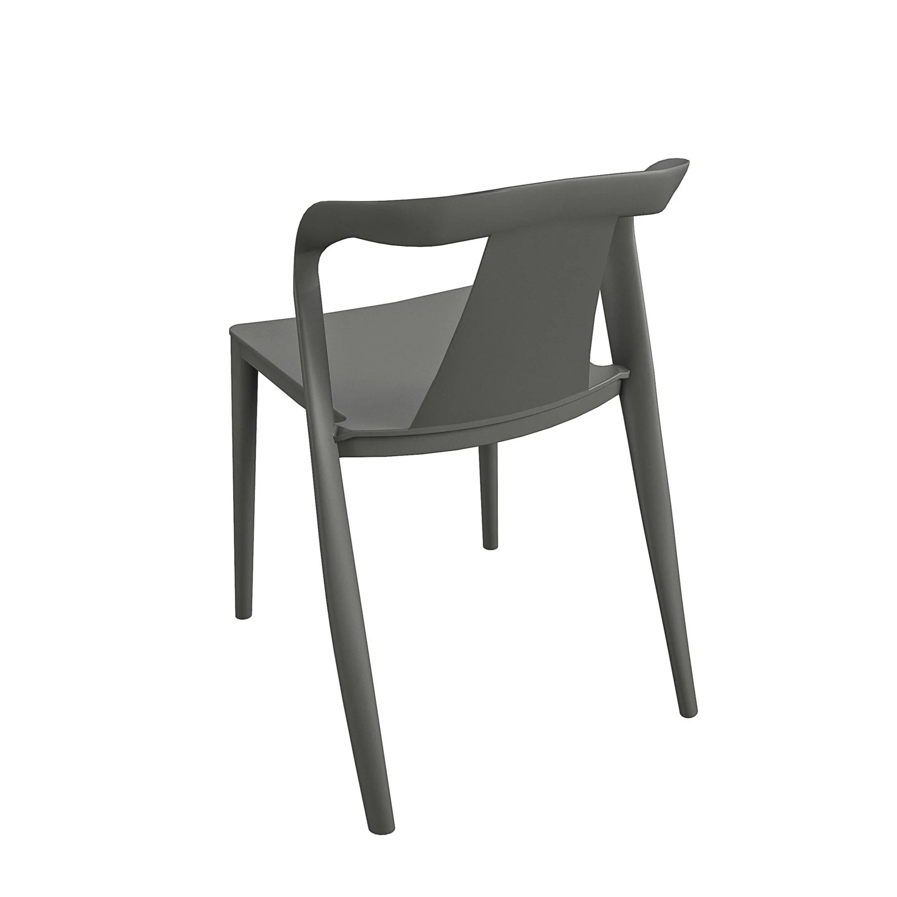 Dark Gray Comfortable Plastic Chair - Ergonomic, Durable & Stylish Seating