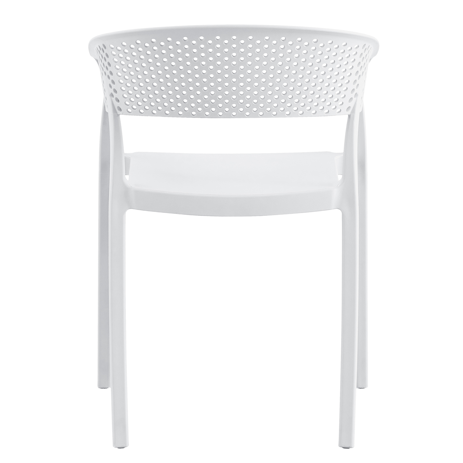 White PP Armchair-PP Chair