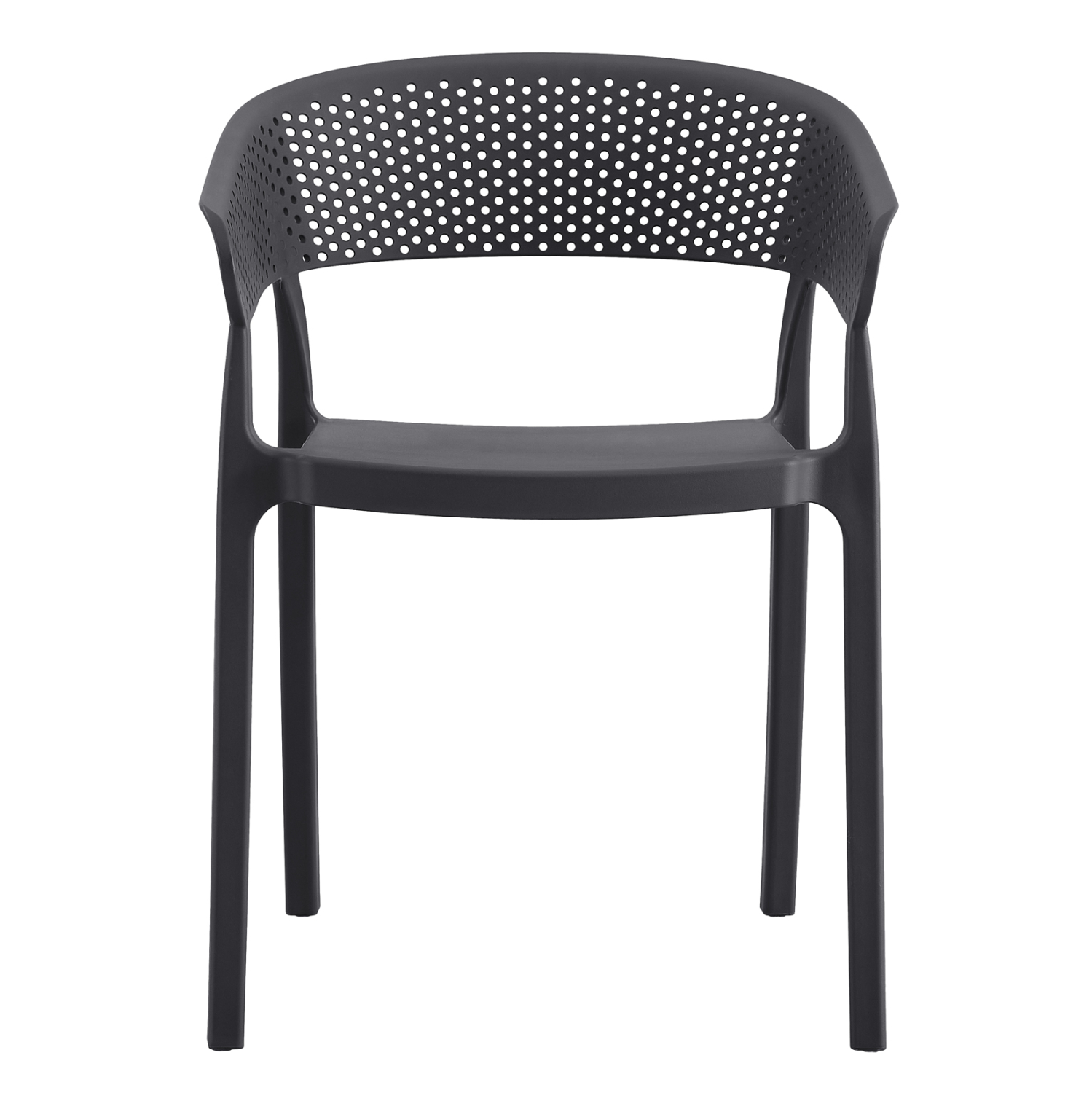 Dark Grey PP Armchair-PP Chair