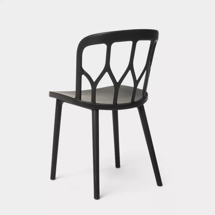 KD Black Plastic Chair-PP Chair