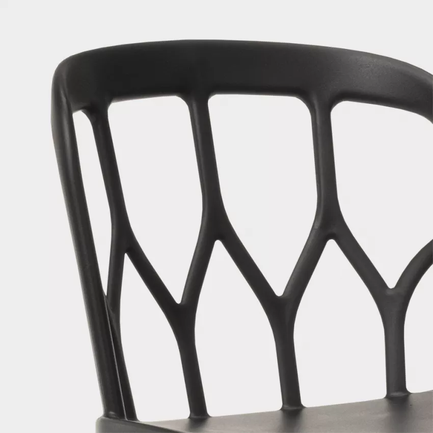KD Black Plastic Chair-PP Chair