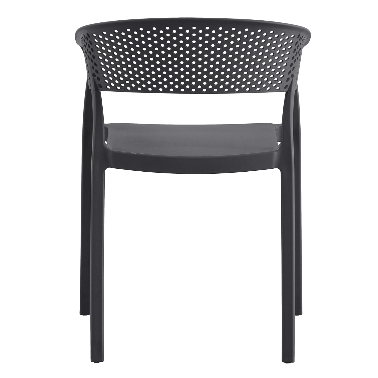 Dark Grey PP Armchair-PP Chair