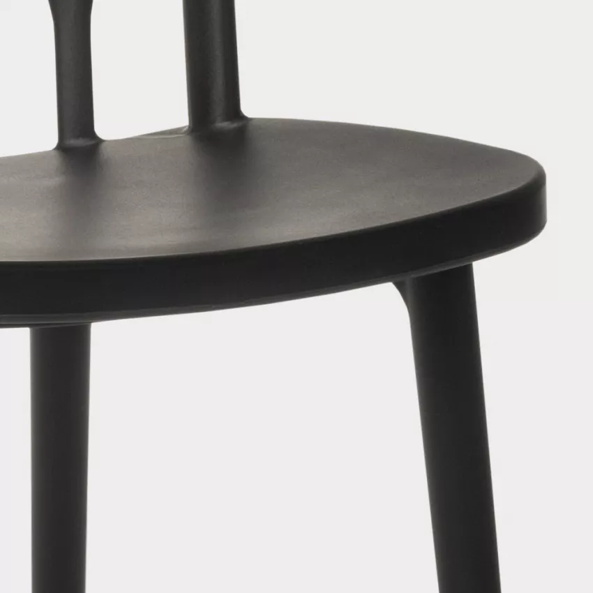KD Black Plastic Chair-PP Chair