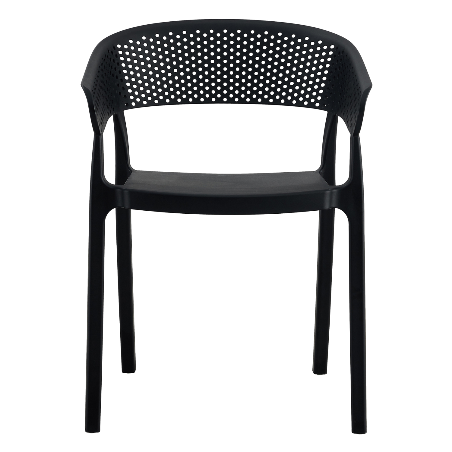 Black PP Armchair-PP Chair